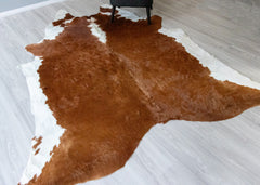 Hereford Brown And White Cowhide Rug (Size: 270 x 220 CM) CHR1919