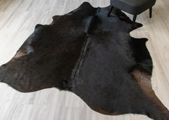 Natural Black Cowhide Rug (Size: 220 X 200 CM) CHR1864