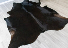 Natural Black Cowhide Rug (Size: 220 X 200 CM) CHR1864