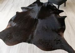 Natural Black Cowhide Rug (Size: 240 X 190 CM) CHR1865