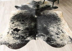Salt Pepper Black & White Cowhide Rug (Size: 260 X 220 CM) CHR1830