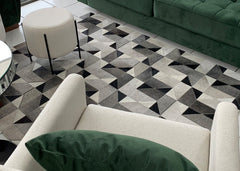 Cowhide Patchwork Rug