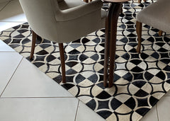 Cowhide Patchwork Rug