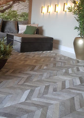 Cowhide Patchwork Rug