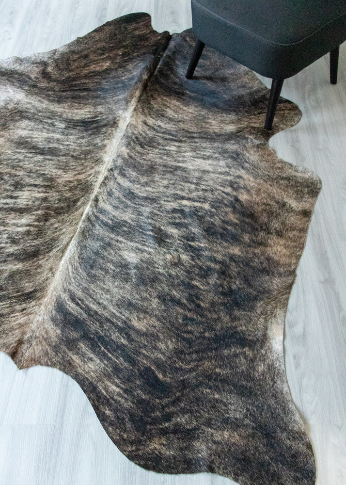 Dark Brindle Cowhide Rug (Size: 230 X 170 CM) CHR1938