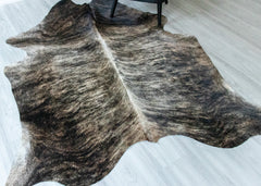 Dark Brindle Cowhide Rug (Size: 230 X 170 CM) CHR1938