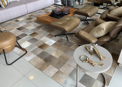 Cowhide Patchwork Rug