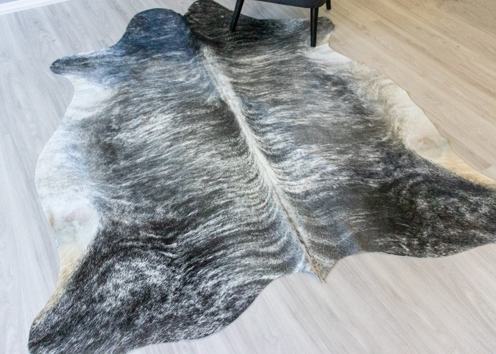 (Rare) Grey Brindle Cowhide Rug (Size: 230 X 200 CM) CHR1888