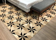 Cowhide Patchwork Rug