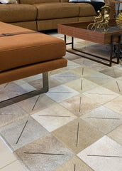 Cowhide Patchwork Rug